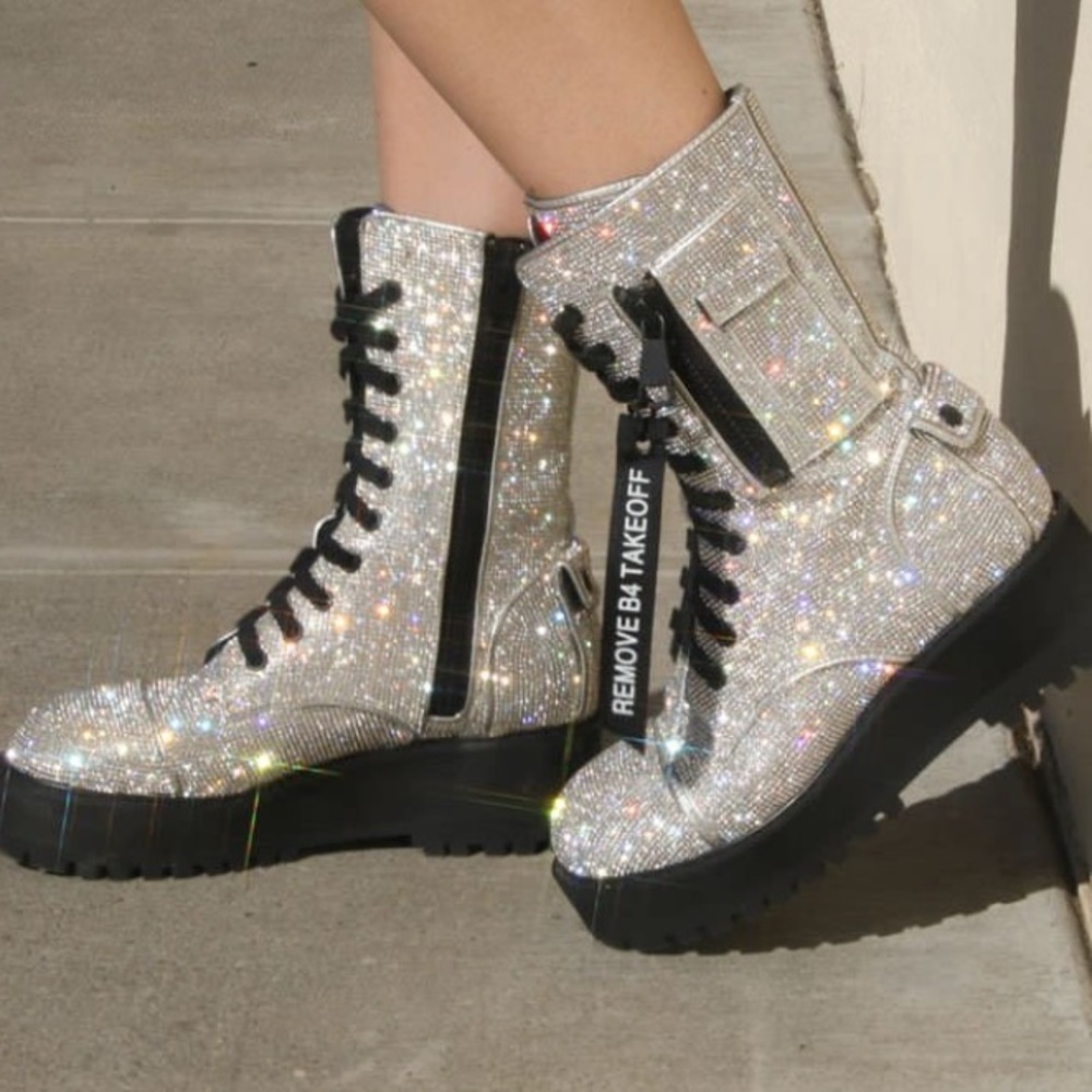 Dolls Kill Billionaire Bling Boots